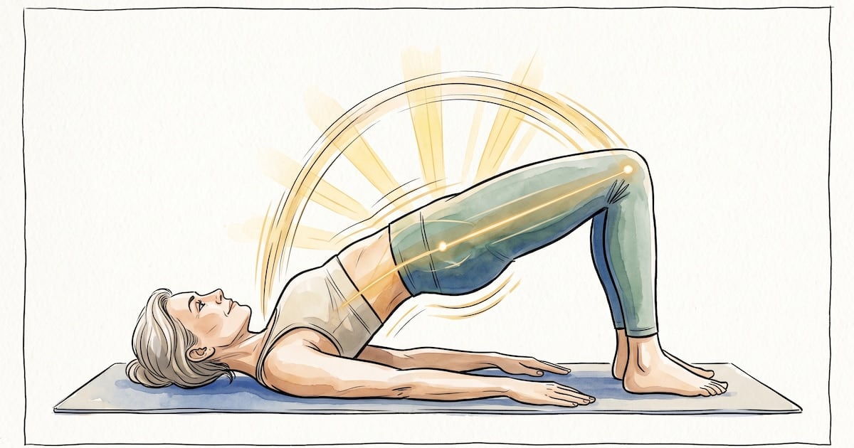 Plancha con rodillas apoyadas y puente: dos aliados para un abdomen fuerte después de los 50