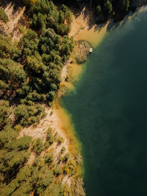 La isla donde un aserradero levantó su propia capilla en medio del lago Lácar
