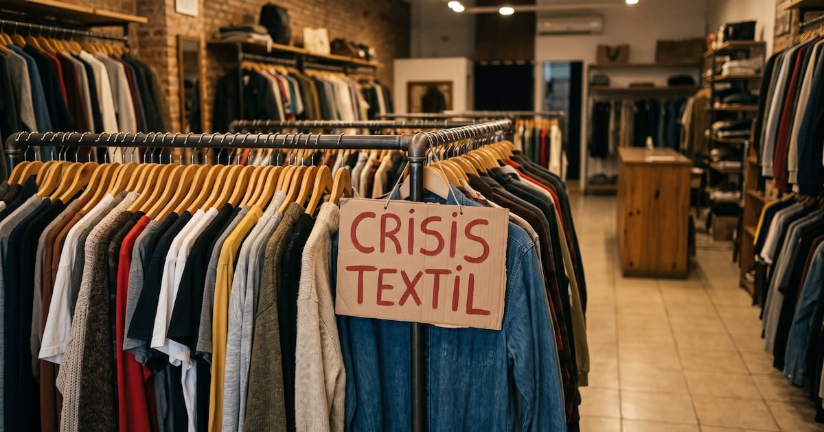 La industria textil acumula una contracción del 22,6% en 2026 y la ocupación se retrajo a mínimos de los últimos años