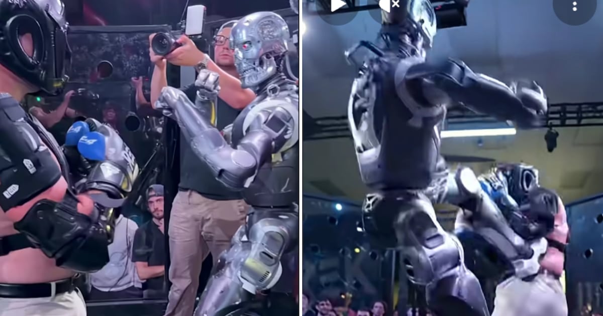 Robots, golpes y un permiso que nadie tenía: la pelea del siglo que terminó en una intimación