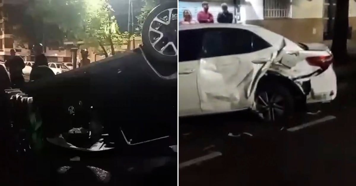 Volcadura con cinco heridos en Alberdi: la conductora manejaba con 1,79 gramos de alcohol en sangre