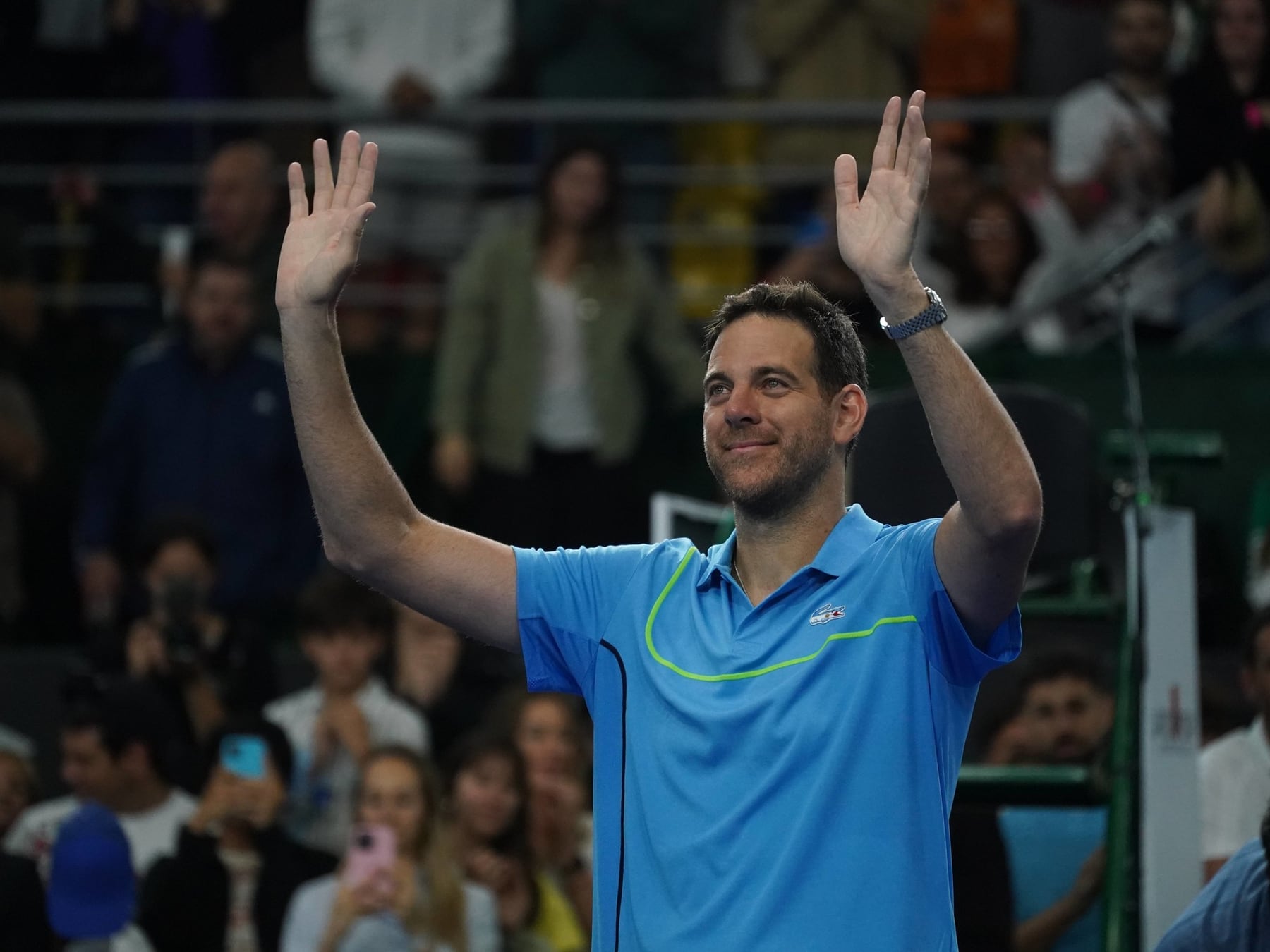 Del Potro vuelve a la carrera del Salón de la Fama y ahora tiene una ayudada del público