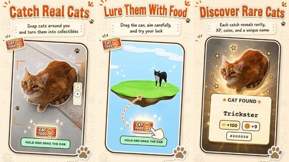 CatchCat lleva los gatos de la calle directo al álbum de tu teléfono