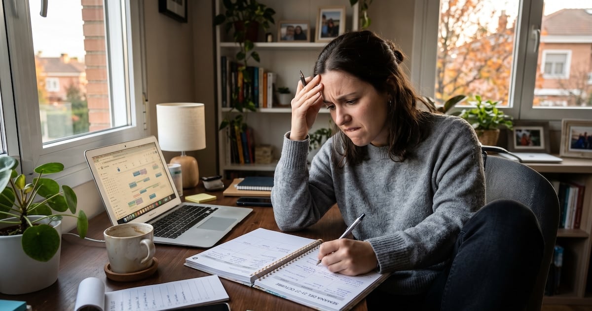 El peso del lunes aparece en el cuerpo antes de la primera tarea